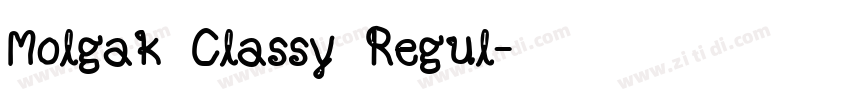 Molgak Classy Regul字体转换